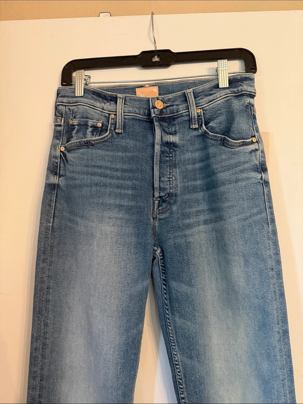 NEW MOTHER the tomcat flood jeans in tasty waves Sz 27